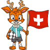 Switzerland Deer / Swiss Fan