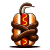 Snake Wrapped Hot Dog