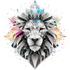 Löwe graphisch