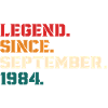 Legend Since September 1984