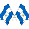 Two flags Nicaragua