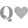 Silver Heart Q Letter