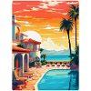 Marbella Spanien Vintage Reseaffisch Souvenir WPA
