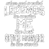 Bester Büro Manager Legende