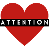Attention Heart Band