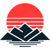 Striped Sunset Peaks