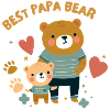 Father's Day. Best Papa Bear