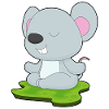 Mouse Yoga Fitness Meditation