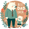 Best Dad Ever. Father's Day