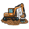 Kinder Bagger Baustelle