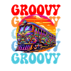 Groovy Psychedelischer Bus