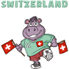 Schweizer Fans / Schweiz Nilpferd