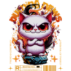 BURNING NEWS Caution cat