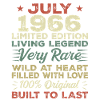 Cadeau juli 1966 Jubileum Juli 1966 Verjaardag