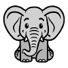 Elephant - Children's Motif