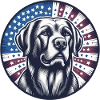 Dog America Flag Gift Idea