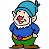 Zwer avec capuchon bleu