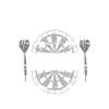 Personalised darts player design Johnny