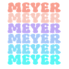 Meyer Family Surname Retro