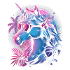 Retro Einhorn Vaporwave