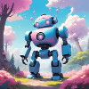 Robot on dream planet