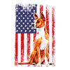 basenji american flag, basenji