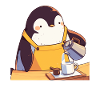 Pingouin Barista Kawaii Pingouin Mignon