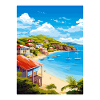 Antigua und Barbuda Karibik Reiseplakat