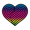 Rainbow Heart Homosexuality LGBT Love
