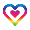 Rainbow Heart Homosexuality LGBT Love