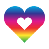 Rainbow Heart Homosexuality LGBT Love