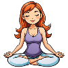 Yoga Girl Lotus Position