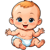 Cute & Happy Cartoon Baby