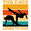 This Chick loves to kick