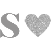 Silver Heart Letters