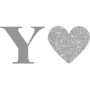 Silver Heart Letter