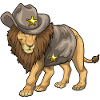 Chapeau de cowboy Lion Sheriff