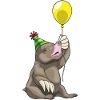 Mole Birthday Balloon