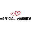 Married Wedding Heart