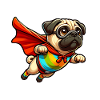 Superhelden-Mops