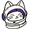 Weltraum-Katze