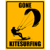 Gone Kitesurfing Vintage Kiteboarding Design Shirt