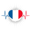 France Heartbeat French Flag Pride