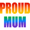 Maman fière gay arc-en-ciel