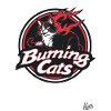 Mascotte Chat Parodie : Burning Cats
