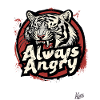 Always angry, crazy angry tiger
