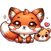 Cute foxes