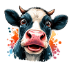 Cow amazed