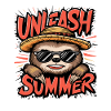 Summer Vibes Sloth Wears Sunglasses