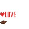 Peace Love Chocolate - Heart